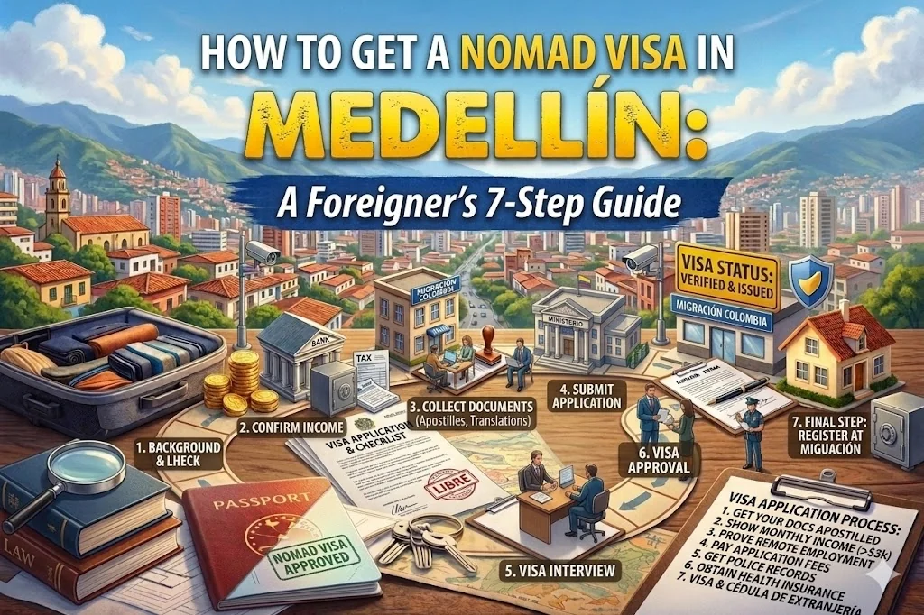 How to Get a Digital Nomad Visa in Medellín: A Foreigner's 7-Step Guide