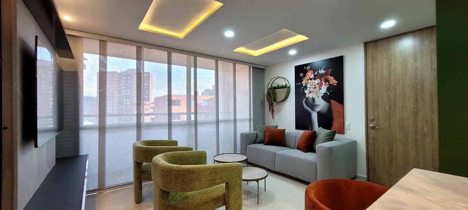 3 bedroom Furnished Modern Apartment in Itagüí  | 66 m² | City views — Itagüí
